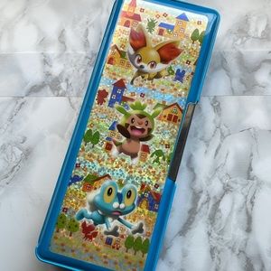 Pokemon Center 2013 - Chespin, Froakie, Fennekin double sided pencil case